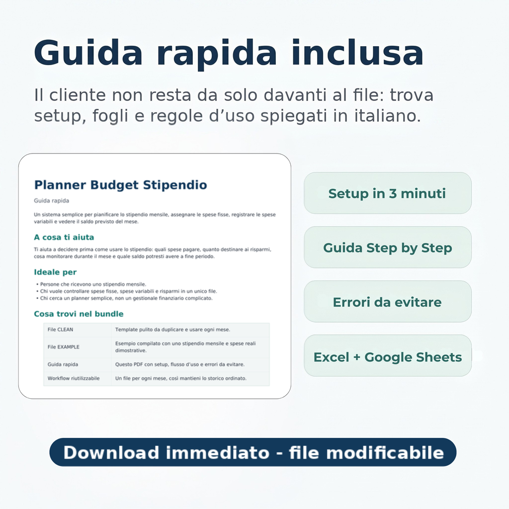 Planner Budget Stipendio