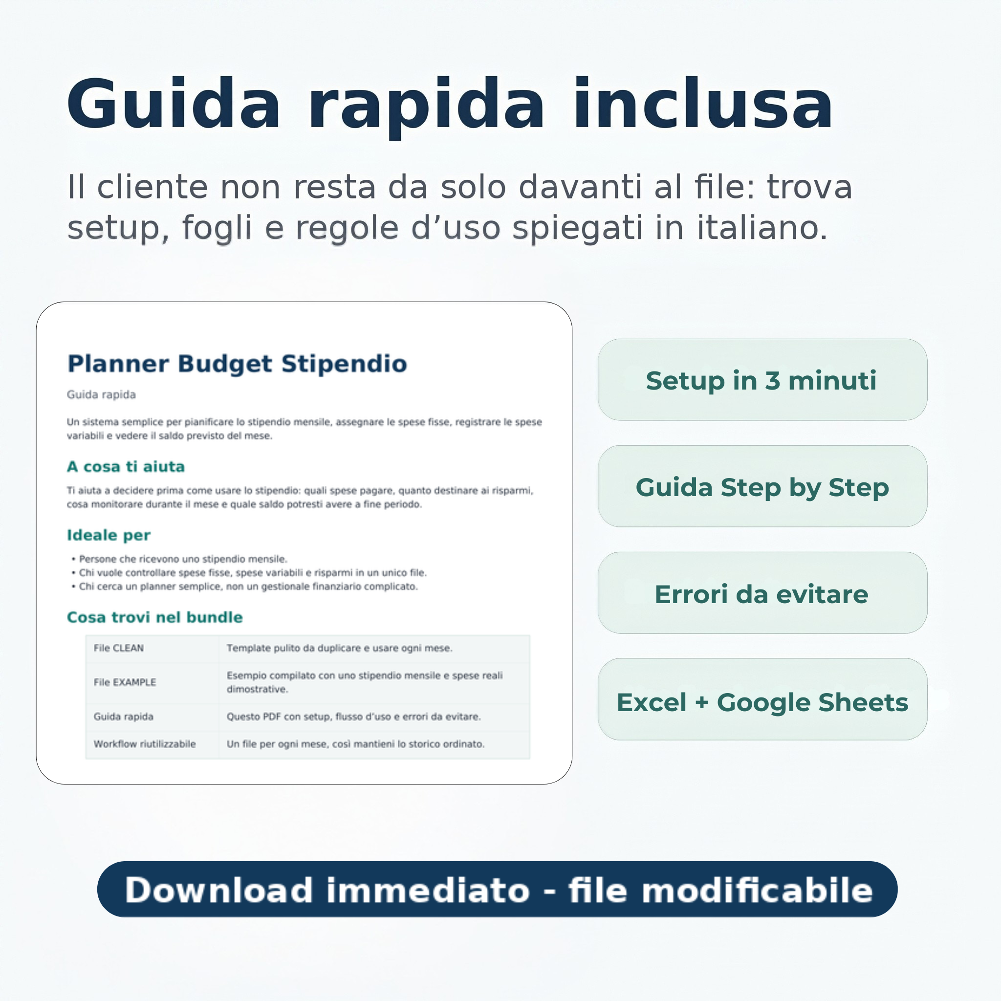 Planner Budget Stipendio